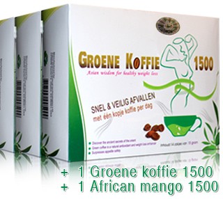 groene koffie 1500 voordeel pakket diamond